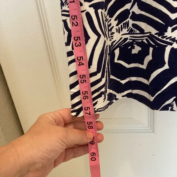 Lilly Pulitzer maxi navy and white umbrella dress - Picture 2 of 11